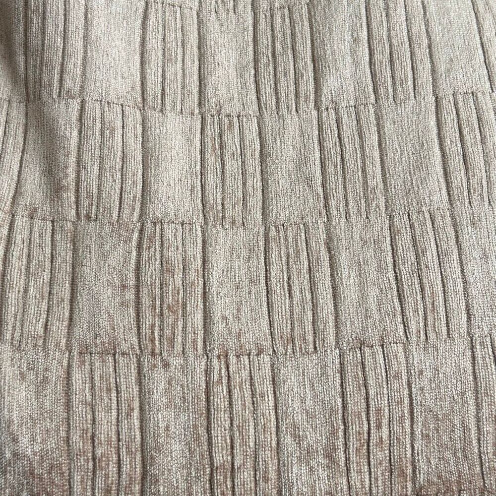 3 Yards Sand Chenille Beige Upholstery Fabric